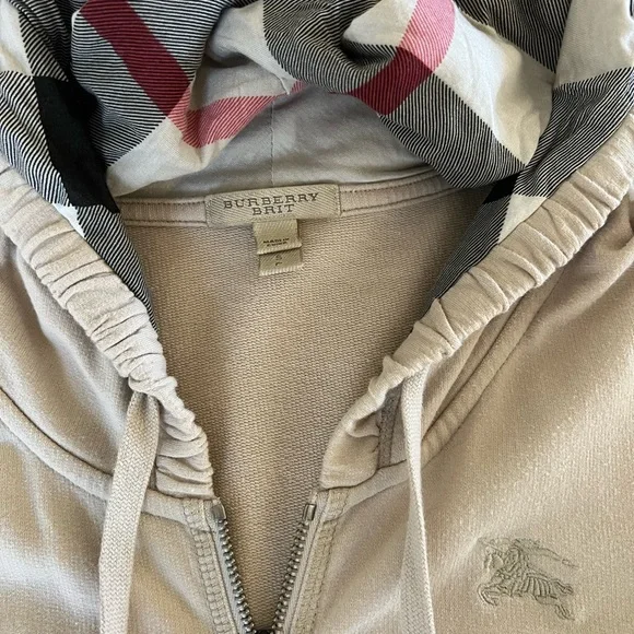 Burberry Beige Hooded Jacket - Picture 2 of 5